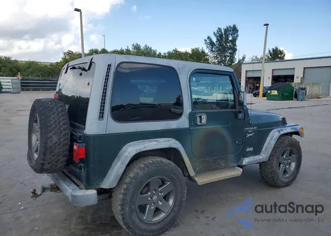 2001 Jeep Wrangler / Tj Sport из США, поврежденный, VIN 1J4FA49S71P323418